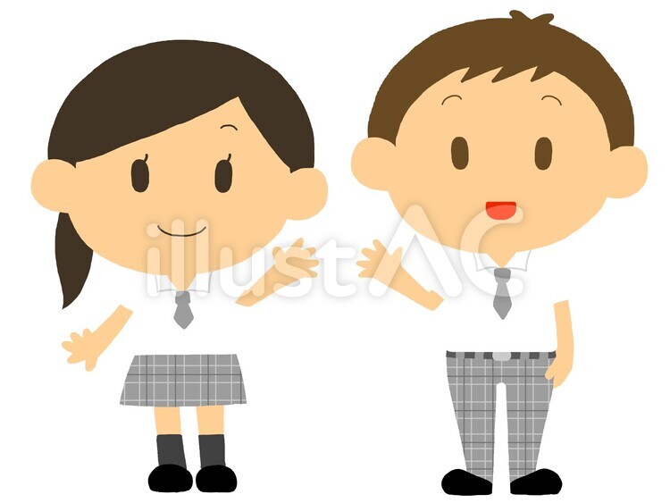 学校8 学校,中学校,高校のイラスト素材