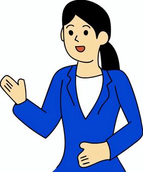 接客　その１ 接客,女性,店員,カスタマーサービス,おもてなし,受付,サービス業,お客様対応,イラストのイラスト素材