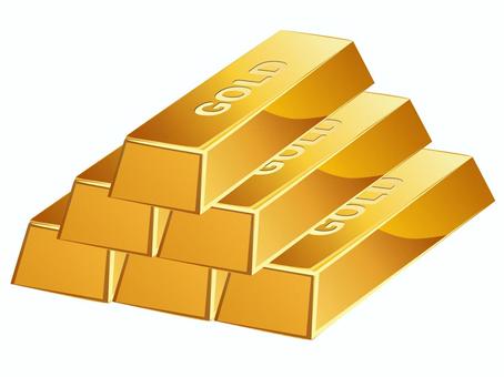 金の延べ棒 金の延べ棒,ゴールド,金,金塊,経済,純金,資産,財産,相場,ビジネスのイラスト素材