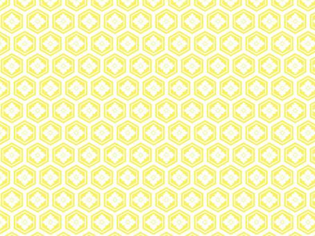 Japanese pattern background/Tortoise shell/Yellow, , JPG and AI