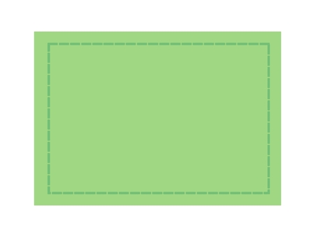 緑色のシンプル枠・点線フレーム フレーム,枠,点線,緑,シンプル,ラベル,メモ,囲み,かわいいのイラスト素材