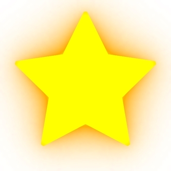 Star 5 glowing yellow icon pictogram, star, to glow, yellow, JPG and PNG