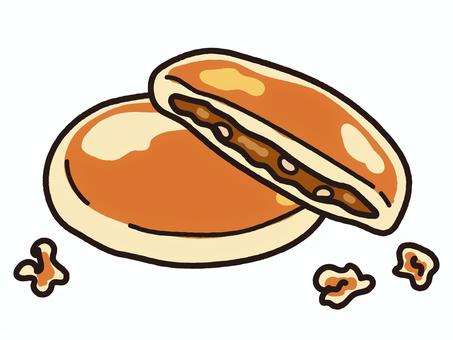 韓国の屋台スイーツホットク ホットク,韓国,スイーツ,屋台,おやき,間食,おやつ,テイクアウト,ブレイクタイム,グルメのイラスト素材