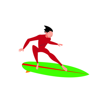 サーフィン 013 サーフィン,サーファー,ボード,波,海,夏,男性,マリン,スポーツ,水上のイラスト素材