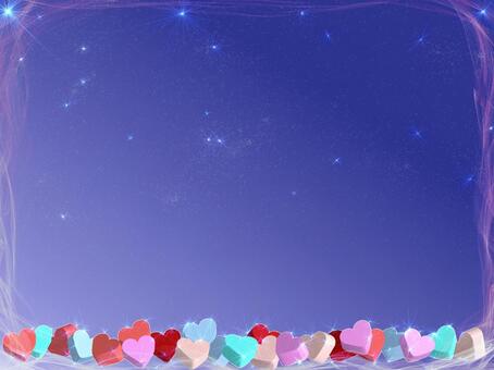 Heart night sky, heart, space, night sky, JPG and PNG