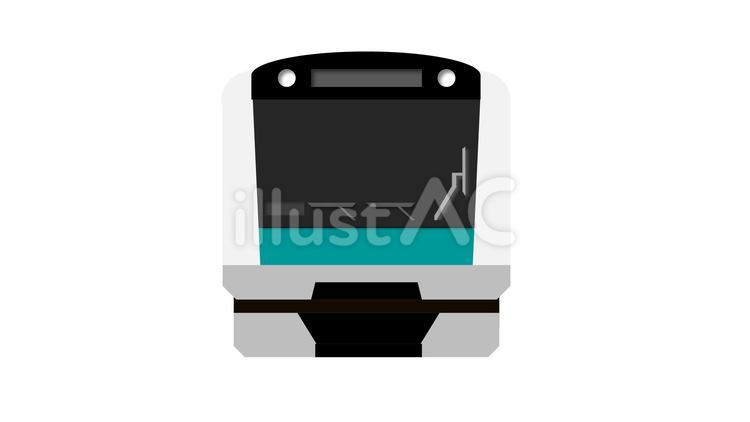 電車前面（埼京線） 電車,乗り物,鉄道のイラスト素材