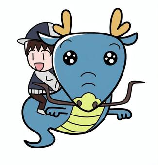 辰！年賀状素材（男の子）