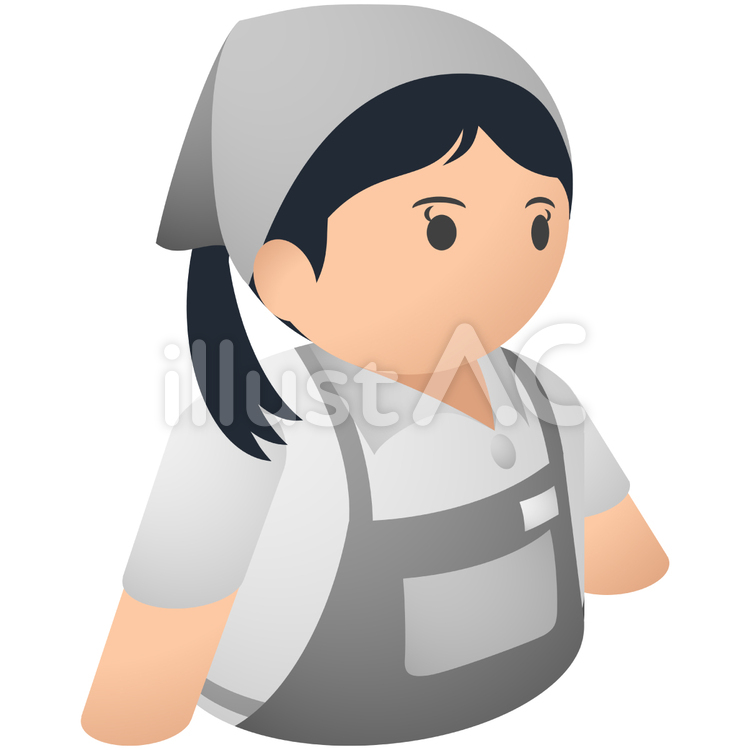 主婦 家事,妻,家内のイラスト素材
