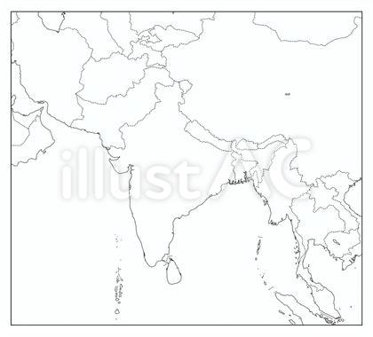インド白地図