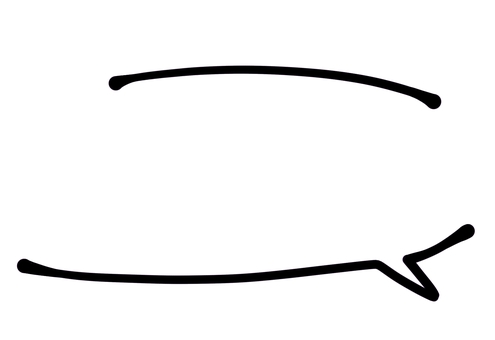 吹き出し風囲みフレーム（黒色） 吹き出し,囲み,フレーム,ライン,アンダーライン,素材,飾り,装飾,見出し,強調のイラスト素材