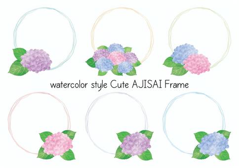 Illustration, hydrangea, may, june, 