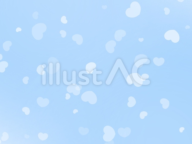 かわいい青のハート背景イラスト No 無料イラストなら イラストac