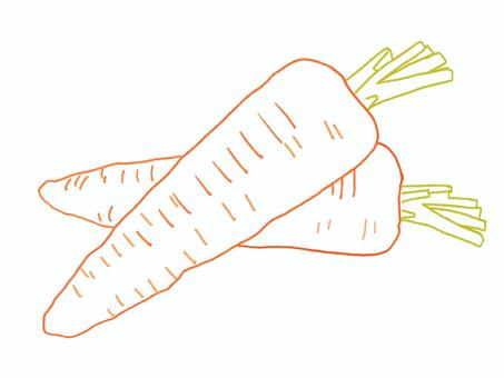 Carrot (line drawing color), JPG and PNG Carrot (line drawing color), , JPG and PNG