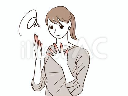 手荒れなどの皮膚トラブルに悩む女性