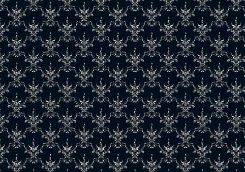 アラベスク風のパターン背景シルバー① アラベスク,エレガント,背景,クラシック,葉,アンティーク,壁紙,グラフィック,洋風,欧風のイラスト素材