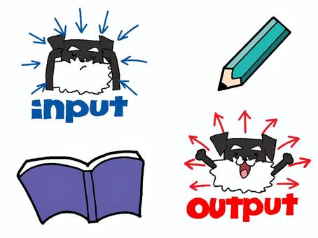 Illustration, input, output, character picture, 