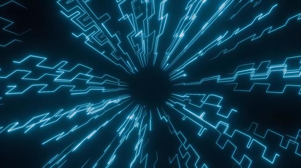 凸凹の集中線のネオン背景 集中線,凹凸,背景,ネオン,線,抽象的,デジタル,サイバー,エフェクト,発光のイラスト素材