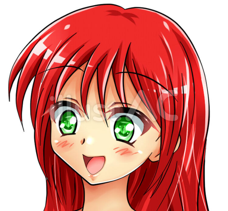 雫　表情㉙　髪下ろし 雫,オリジナルキャラクター,オリジナルのイラスト素材