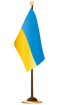 ウクライナの卓上旗