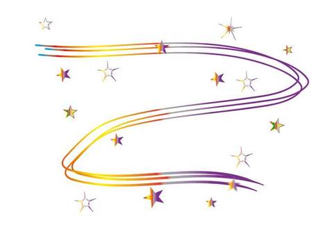 Illustration, gradation, star, shooting star, JPG, PNG and AI