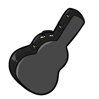 ギターケース ギター,弦楽器,バンド,ライブ,アイテム,イラスト,かわいい,ケース,入れ物,運ぶのイラスト素材