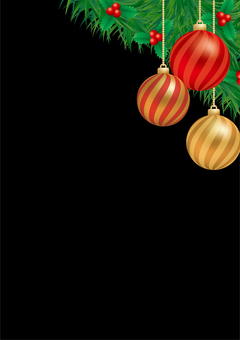 クリスマスオーナメント背景-1-縦