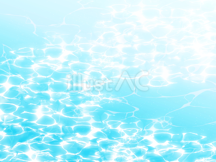 船が通った後の水面 水面,波,泡のイラスト素材