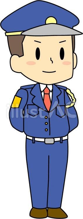 男性警備員 警備,男,立哨のイラスト素材
