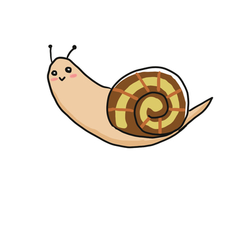カタツムリ カタツムリ,かたつむり,梅雨,シンプル,マイマイのイラスト素材