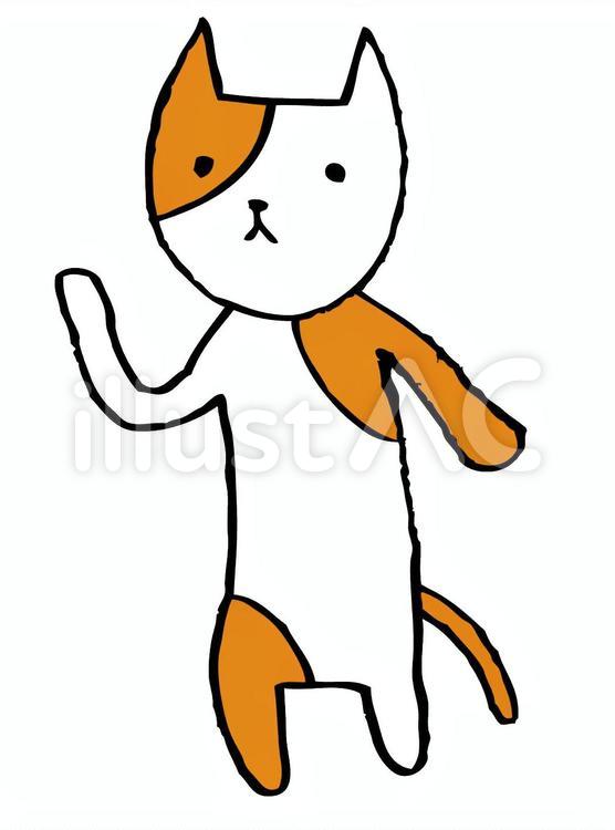 ねこやまさん ゆるい,ゆるキャラ,リラックスのイラスト素材