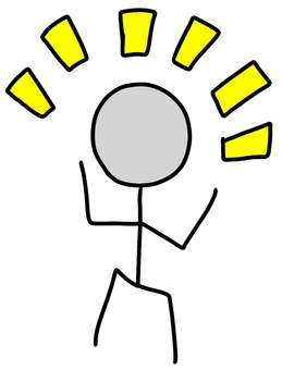 楽しい棒人間 楽しい,感情,喜び,棒人間,表現,手書きのイラスト素材