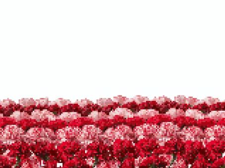 ドット絵カーネーション背景