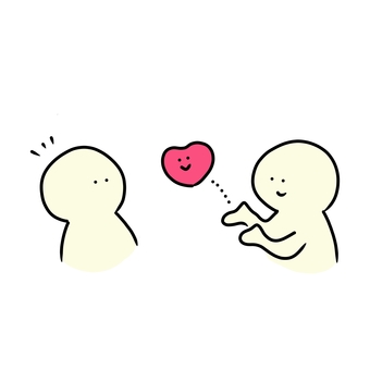 気持ち届けるよ 愛,愛情,心,ハート,届ける,気持ち,贈る,プレゼント,伝える,以心伝心のイラスト素材