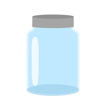 蓋つき瓶 蓋つき瓶 瓶,ビン,水色,銀色,蓋つき,おしゃれ,空き瓶,ベクター,シンプル,瓶詰めのイラスト素材