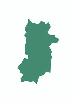 奈良県 奈良,地図,シンプル,都道府県,グラフィック,グラフィカル,ポップ,デザイン,行政区分,シンボルのイラスト素材