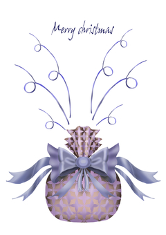 プレゼントがはじけているカラーイラスト クリスマス,白背景,メリークリスマス,プレゼント,ギフト,弾ける,リボン,紐,イメージ,ポストカードのイラスト素材