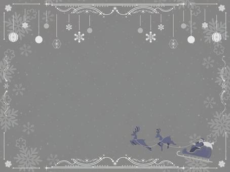 クリスマスに使えるフレーム背景67