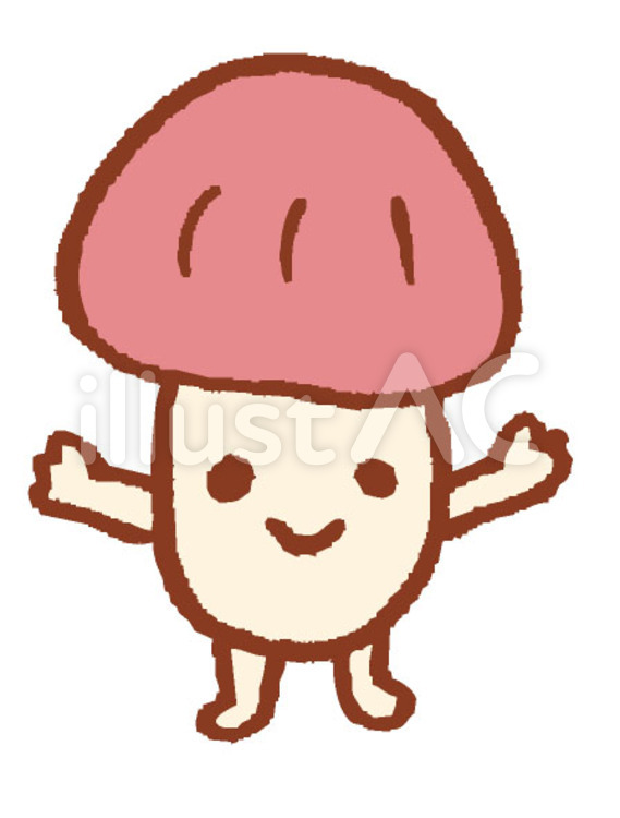 きのこ赤ちゃん イラスト,アイコン,広告のイラスト素材