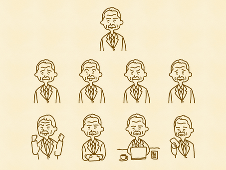 Male (office worker or company president-like), JPG, PNG and AI Male (office worker or company president-like), , JPG, PNG and AI