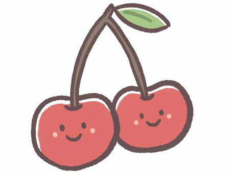 食べ物シリーズおいしい果物のさくらんぼ