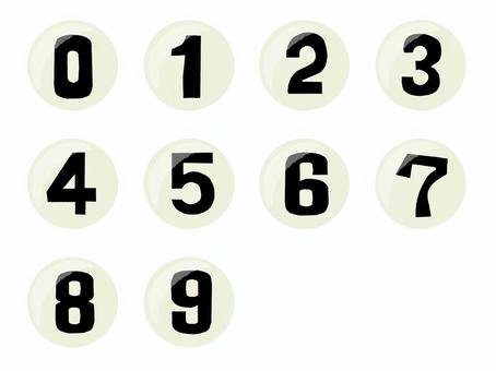 数字 数字,文字絵,マル,セット,フォント,宣伝用,お知らせ用,イメージ,pop調,手描きのイラスト素材