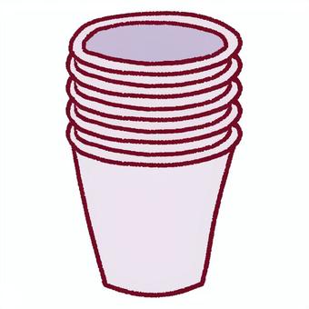 積み重なった紙コップ 紙コップ,コップ,使い捨て,軽い,飲み物,白,シンプル,アウトドア,イベント,行楽のイラスト素材