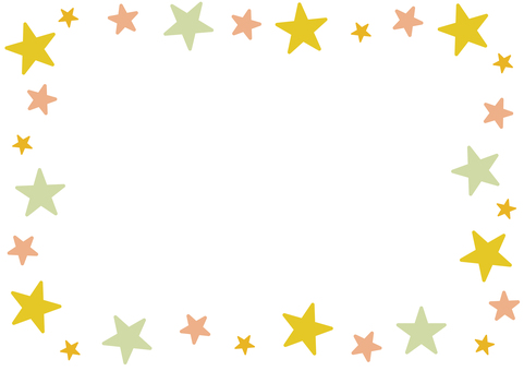 お星様の黄色のフレーム 壁紙,背景,シンプル,星,枠,飾り枠,フレーム,透過,きらきら星,星型のイラスト素材