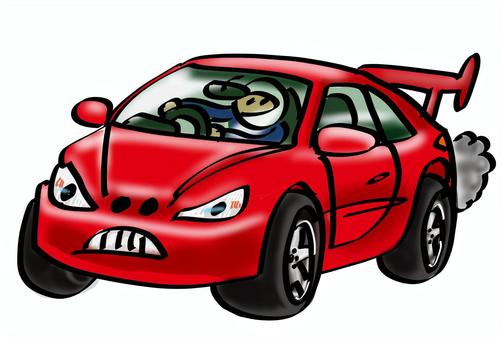 sports car, car, driver, red, JPG and PNG