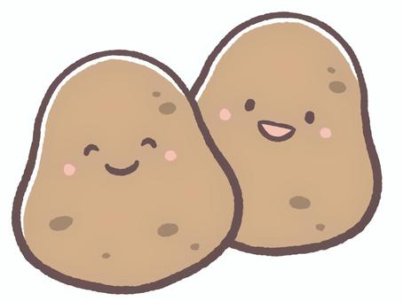 美味しい食べ物の野菜のじゃがいもセット