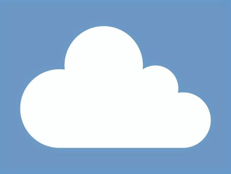 雲のアイコン2 シンプル,アイコン,ベクター,雲,天気マーク,天気,クラウド,記号,マーク,シンボルのイラスト素材