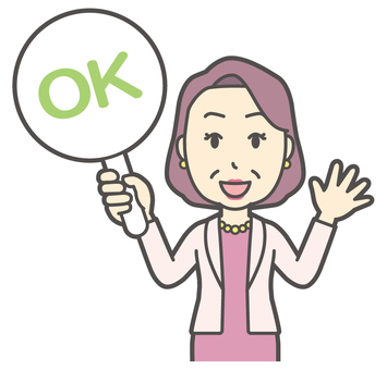  お金持ちマダム-075-バスト おばさん,ok,札,中年,女性,富裕層,マダム,裕福,お金持ち,ミセスのイラスト素材