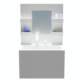 洗面台　正面 洗面台,手洗い場,生活,日常,蛇口のイラスト素材