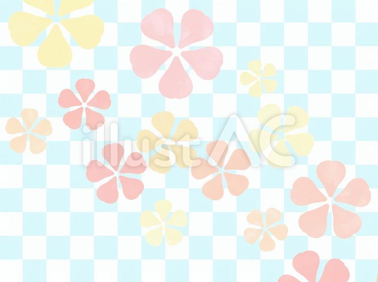 無料背景素材　桜 桜,水彩,壁紙のイラスト素材