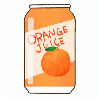 オレンジ　缶ジュース 缶ジュース,アルミ缶,オレンジジュース,オレンジ,ジュース,リサイクルのイラスト素材